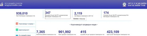 ЭМЯ:Өчигдөр 228, өнөөдөр 347 тохиолдол илэрлээ